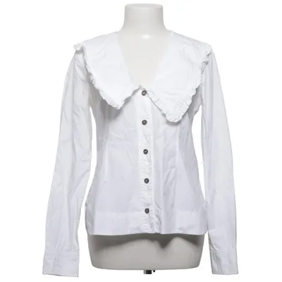 Blouse (White) from Ganni Organic cotton