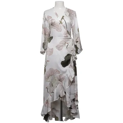 Wrap dress (White, Multicolored) from Object Polyester