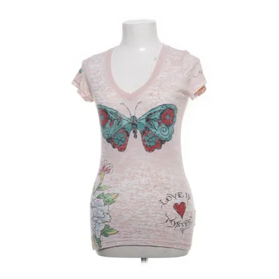 T-shirt (Flerfärgad, Rosa, Vit) från Ed Hardy Bomull, Polyester