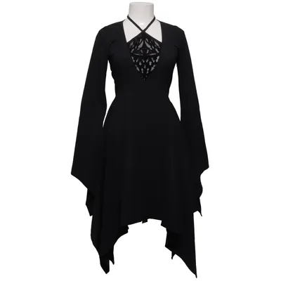 Robe (Noir) de Restyle Élasthane, Polyester