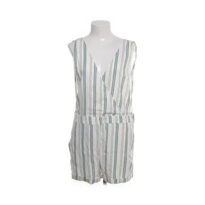 Jumpsuit (White, Blue) from Pimkie Nylon, Viscose, Polyester, Elastane