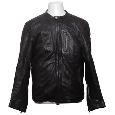 Veste en cuir (Noir) de Zeda Coton, Cuir, Polyester