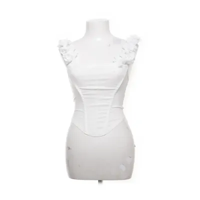 Tanktop (Wit) van PrettyLittleThing Elastaan, Nylon, Viscose