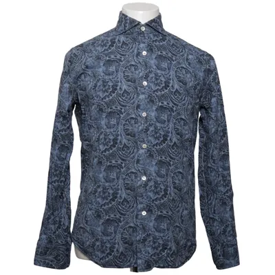 Shirt (Blue, Black) from Alessandro Gherardi Cotton