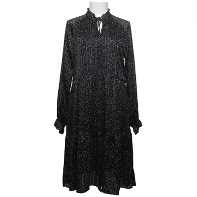 Dress (Black, Multicolored) from Love Weaves Metallic fiber, Polyester