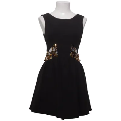 Cocktailklänning (Svart, Guldfärgad) från ASOS Petite Elastan, Polyester, Viskos