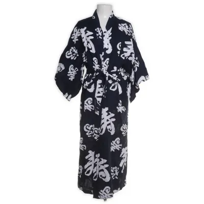 Kimono (Blå, Vit) från Livly Bomull