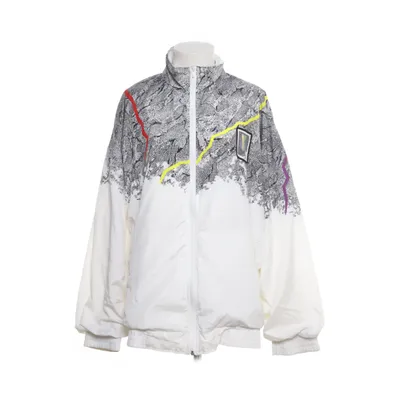 Jacka (Vit, Flerfärgad) från Adidas Bomull, Polyamid, Polyester