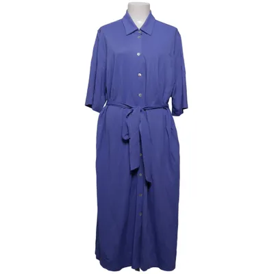 Skjortekjole (Blå) fra Selection by Ulla Popken Elastan, Viscose