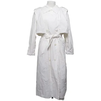 Trench coat (White) from Danwear Cotton, Polyester