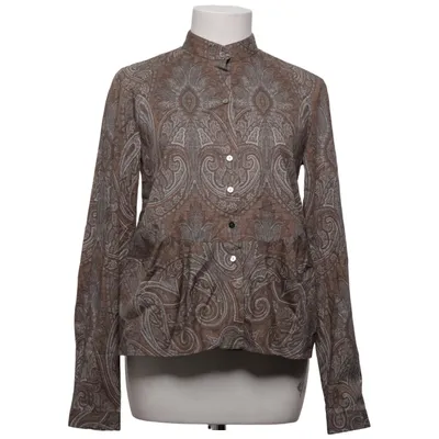 Blouse (Brown) from Bader Cotton, Elastane