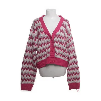 Cardigan (Pink, Flerfarvet) fra Gina Tricot Akryl, Bomuld, Polyester