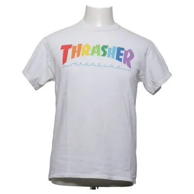 T-shirt (White) from Thrasher Cotton