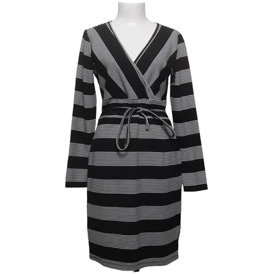 Robe portefeuille (Noir, Blanc) de Smashed Lemon Élasthane, Polyester