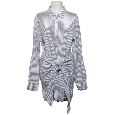 Shirt dress (White, Blue) from L'Academie Cotton
