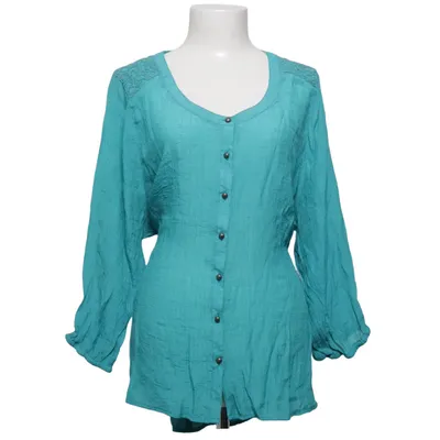 Blouse (Turquoise) from Mingel Polyester