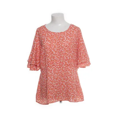 Top (Orange, White) from Flash Woman Polyester