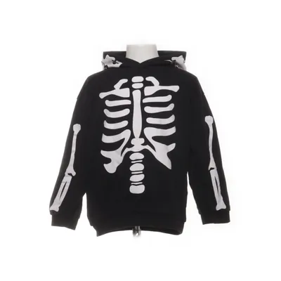 Capuchon sweater (Zwart, Wit) van Åhléns Kids Katoen, Polyester