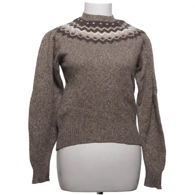 Sweater (Brun, Hvid) fra Frame Kashmir, Merinould, Nylon, Viscose