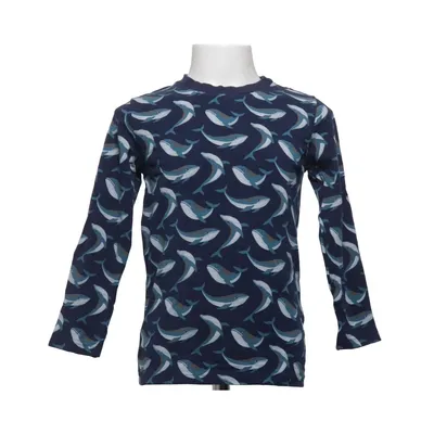 T-shirt à manches longues (Bleu) de Alana Coton, Élasthane