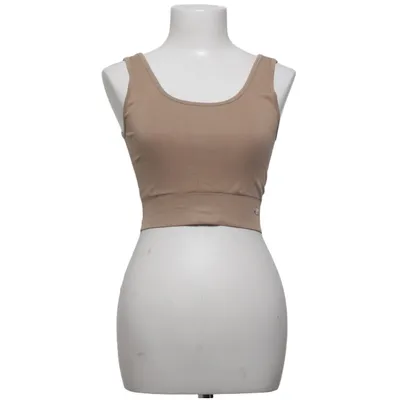 Crop top (Beige) from Drop of Mindfulness Elastane, Polyamide