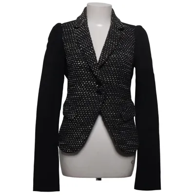 Blazer (Black, White) from Patrizia Pepe Acrylic, Cotton