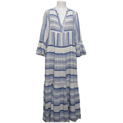 Kleid (Blau, Weiß) von Stajl Baumwolle