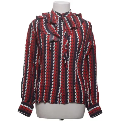 Blouse (Red, Blue, White) from Britt Sisseck Silk