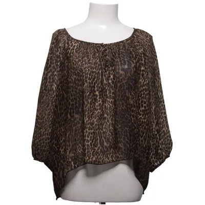 Blouse (Brown, Black) from Miss Miss by Valentina Polyester