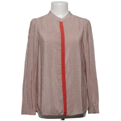Blouse (Beige, Zwart) van Pablo Gerard Darel Zijde