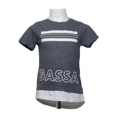 T-shirt (Gris, Blanc, Multicolore) de Gassa Coton, Polyester