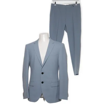 Kostym (Blå) från Hugo Bomull, Elastan, Polyester, Viskos, Ull