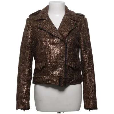 Veste de motard (Or, Noir) de Alice + Olivia Acrylique, Élasthane, Polyamide, Polyester, Laine