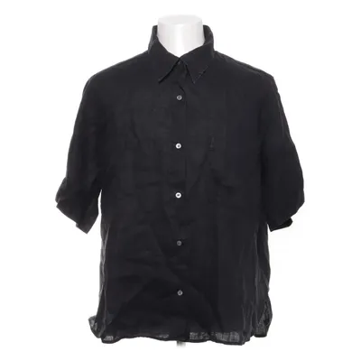 Short sleeve shirt (Black) Linen