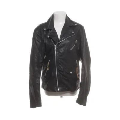 Bikerjack (Zwart) van Crocker Polyester, Leer