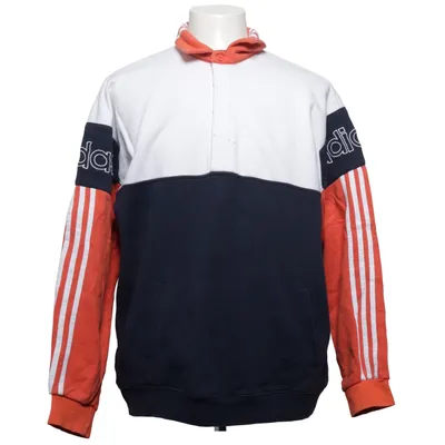 Hættetrøje (Blå, Hvid, Orange) fra Adidas Bomuld
