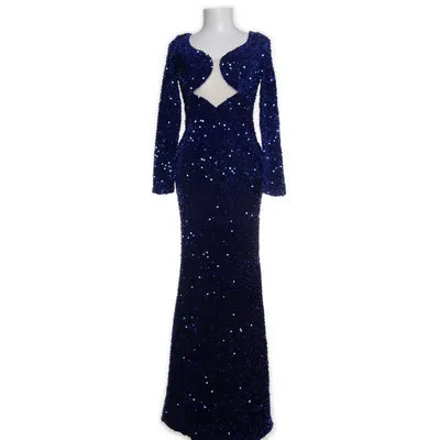 Avondjurk (Blauw) van Miss Ord Polyester