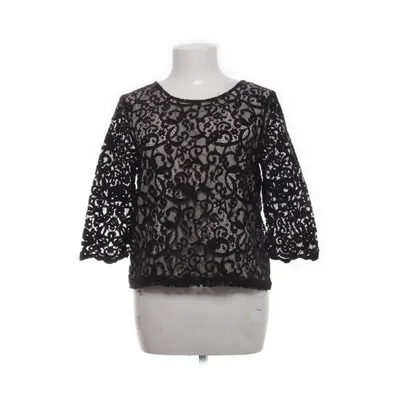 Bluse (Sort, Beige) fra H&M Bomuld, Polyamid, Polyester