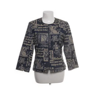 Blazer (Blue, Multicolored) from Kriss Viscose, Polyester