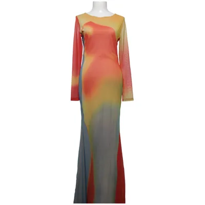 Maxikjole (Flerfarvet) fra Fashion Nova Elastan, Polyester