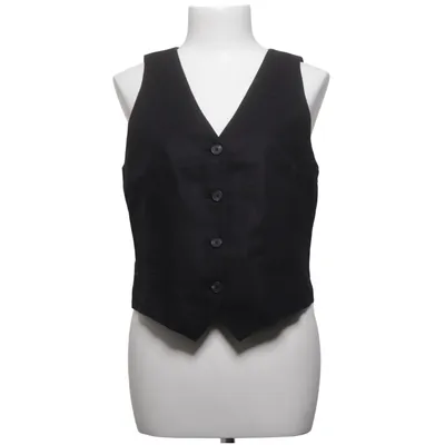 Kostuumgilet (Zwart) van Lindex Katoen, Linnen, Polyester