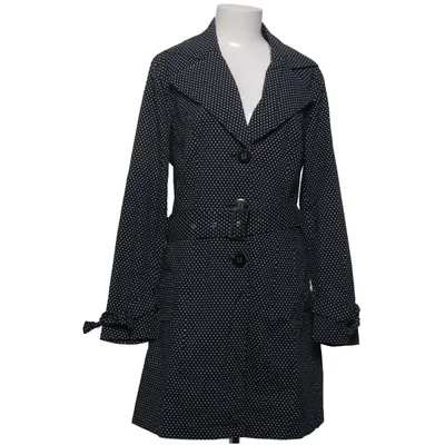 Trench-coat (Noir, Blanc) de Melrose Coton, Élasthane, Polyester
