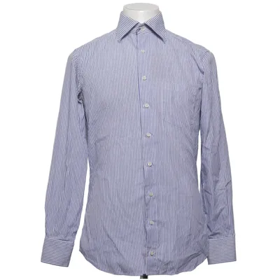 Shirt (Blauw, Wit) van Shirtonomy Katoen