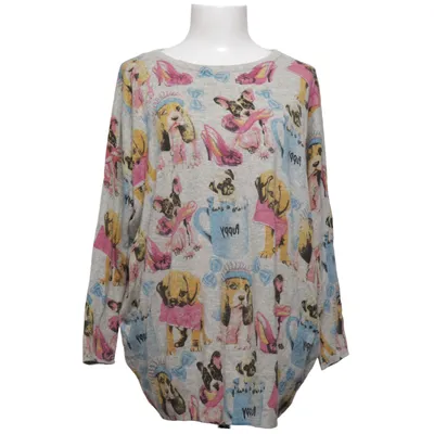 Sweater (Gray, Multicolored) from Purplish London Cotton, Polyester