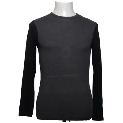 Langærmet t-shirt (Grå, Sort) fra Zara Man Basic