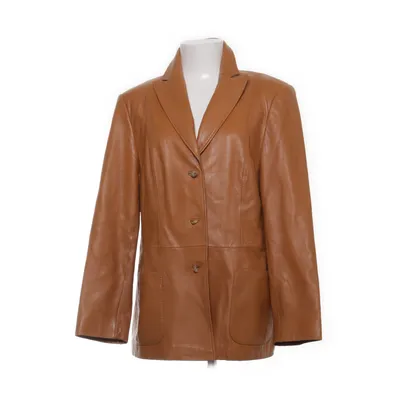 Læderblazer (13020-7106 X) fra Gerry Weber Acetat, Læder