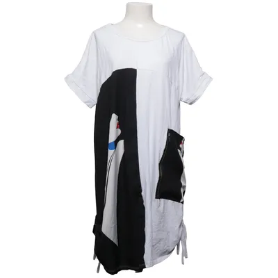 Jurk (Wit, Zwart, Rood) Katoen, Elastaan, Polyester