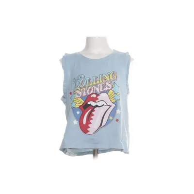 Tank Top (Blue, Multicolored) from Zara x the Rolling Stones Cotton