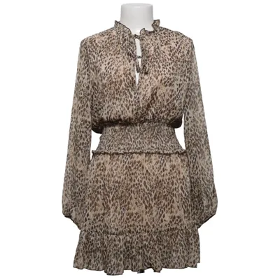Dress (Beige, Brown) from Zara Polyester