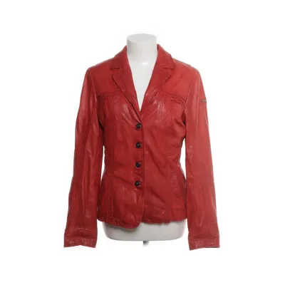 Leren jack (Rood) van Milestone